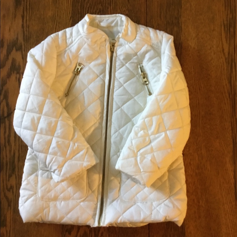 Quilted off white jacket/coat 2-T. Me Jane mini
